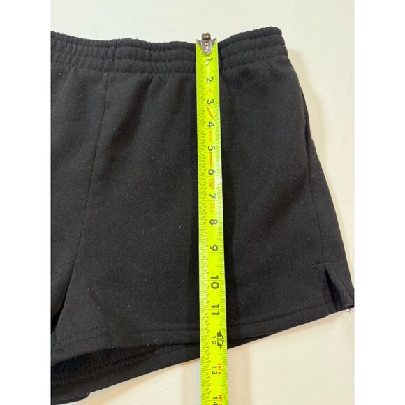 Refuge Athletics women’s Black Elastic Waist Athletic Shorts Size Large Cotton - Picture 2 of 5